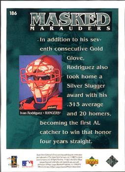 1998 Collector's Choice #186 Ivan Rodriguez Back