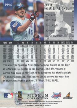 1998 Pinnacle - Museum Collection #PP46 Tim Salmon Back
