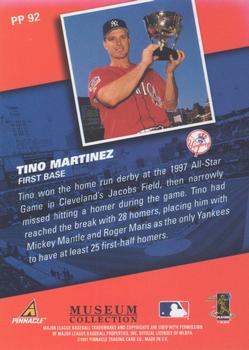 1998 Pinnacle - Museum Collection #PP92 Tino Martinez Back