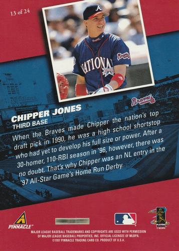 1998 Pinnacle - Power Pack Jumbos #13 Chipper Jones Back