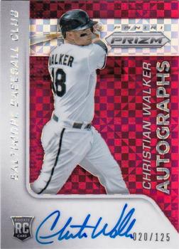 2015 Panini Prizm - Rookie Autographs Red Power Prizms #49 Christian Walker Front