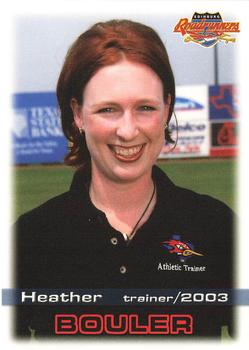 2003 Grandstand Edinburg Roadrunners #NNO Heather Bouler Front