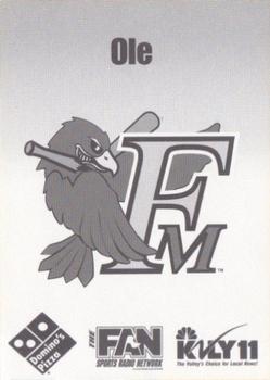 2003 Fargo-Moorhead RedHawks #NNO Ole Back