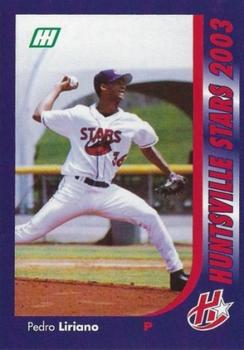 2003 Huntsville Stars #NNO Pedro Liriano Front