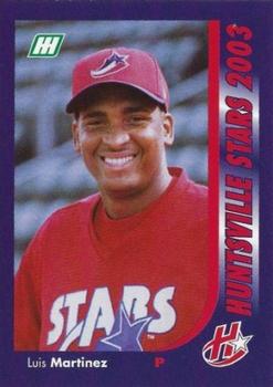 2003 Huntsville Stars #NNO Luis Martinez Front