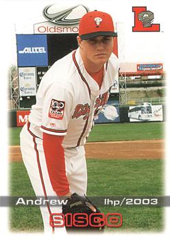 2003 Grandstand Lansing Lugnuts #NNO Andrew Sisco Front