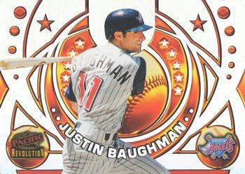 1998 Pacific Revolution - Rookies and Hardball Heroes #1 Justin Baughman Front