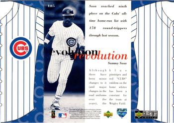 1998 Collector's Choice - Evolution Revolution #ER5 Sammy Sosa Back