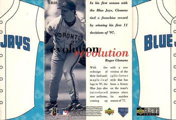 1998 Collector's Choice - Evolution Revolution #ER28 Roger Clemens Back