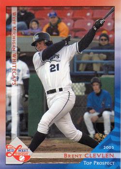 2003 Grandstand Midwest League Top Prospects #NNO Brent Clevlen Front