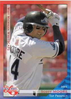 2003 Grandstand Midwest League Top Prospects #NNO Scott Moore Front
