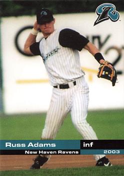 2003 Grandstand New Haven Ravens #NNO Russ Adams Front