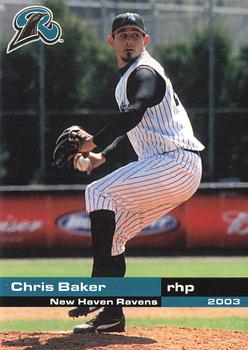 2003 Grandstand New Haven Ravens #NNO Chris Baker Front