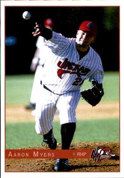 2003 Warning Track New Jersey Jackals #4 Aaron Myers Front
