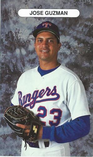 1992 Texas Rangers Photocards #9 Jose Guzman Front