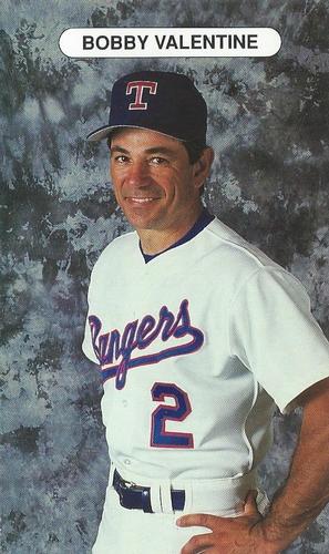 1992 Texas Rangers Photocards #25 Bobby Valentine Front