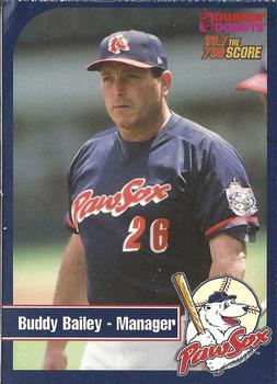 2003 Dunkin' Donuts Pawtucket Red Sox #NNO Buddy Bailey Front