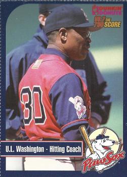 2003 Dunkin' Donuts Pawtucket Red Sox #NNO U.L. Washington Front