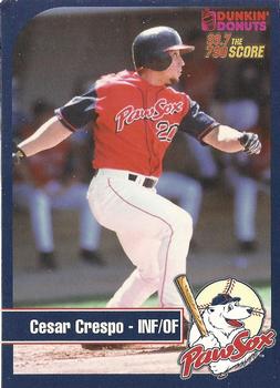 2003 Dunkin' Donuts Pawtucket Red Sox #NNO Cesar Crespo Front