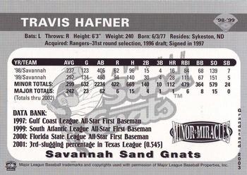 2003 Grandstand Savannah Sand Gnats Golden Greats #NNO Travis Hafner Back