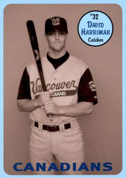 2003 Vancouver Canadians #NNO David Harriman Front