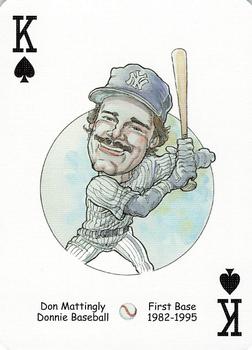 2006 Hero Decks New York Yankees Baseball Heroes Playing Cards (3rd Edition) #K♠ Don Mattingly Front