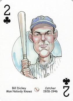 2006 Hero Decks New York Yankees Baseball Heroes Playing Cards (3rd Edition) #2♣ Bill Dickey Front