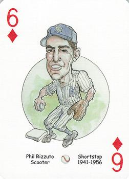 2006 Hero Decks New York Yankees Baseball Heroes Playing Cards (3rd Edition) #6♦ Phil Rizzuto Front