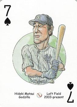 2006 Hero Decks New York Yankees Baseball Heroes Playing Cards (3rd Edition) #7♠ Hideki Matsui Front