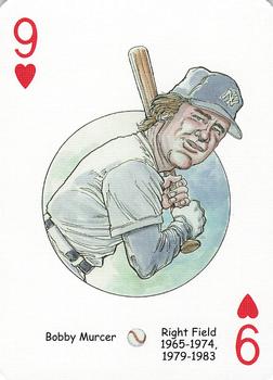 2006 Hero Decks New York Yankees Baseball Heroes Playing Cards (3rd Edition) #9♥ Bobby Murcer Front
