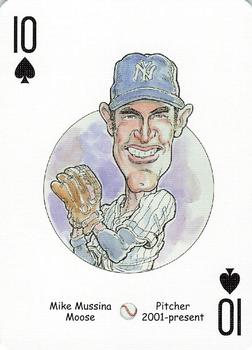 2006 Hero Decks New York Yankees Baseball Heroes Playing Cards (3rd Edition) #10♠ Mike Mussina Front
