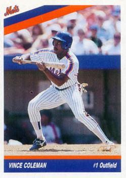 1992 New York Mets Team Mets Club #NNO Vince Coleman Front