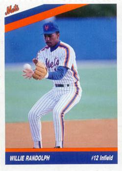 1992 New York Mets Team Mets Club #NNO Willie Randolph Front