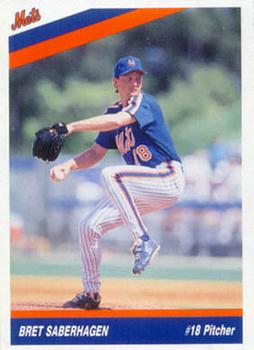 1992 New York Mets Team Mets Club #NNO Bret Saberhagen Front