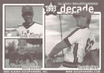 2002 Alaska Goldpanners Decade: 1993-2002 #1993 Jose Cruz Jr. / Dan Boone / Travis Lee Back