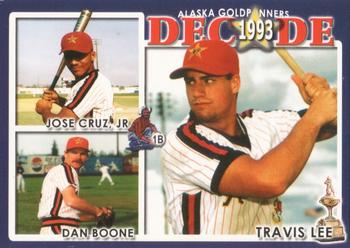 2002 Alaska Goldpanners Decade: 1993-2002 #1993 Jose Cruz Jr. / Dan Boone / Travis Lee Front