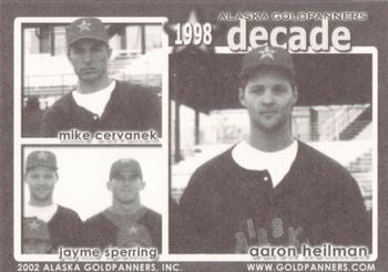 2002 Alaska Goldpanners Decade: 1993-2002 #1998 Aaron Heilman / Mike Cervenak / Jayme Sperring Back