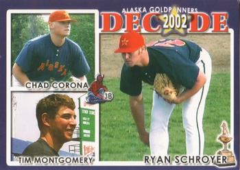 2002 Alaska Goldpanners Decade: 1993-2002 #2002 Ryan Schroyer / Tim Montgomery / Chad Corona Front