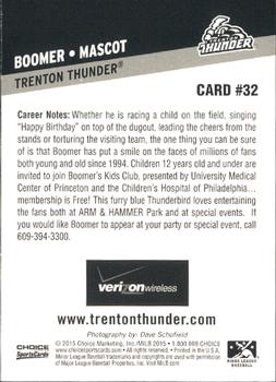 2015 Choice Trenton Thunder #32 Boomer Back