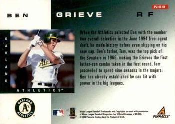 1998 Score - New Season #NS9 Ben Grieve Back