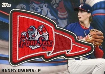 2015 Topps Pro Debut - Pennant Patches #PP-HO Henry Owens Front