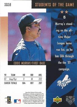 1998 Collector's Choice - StarQuest #SQ58 Eddie Murray Back