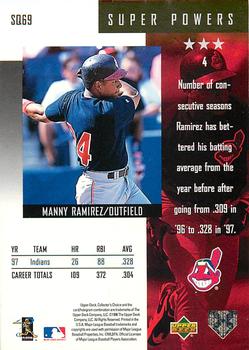 1998 Collector's Choice - StarQuest #SQ69 Manny Ramirez Back