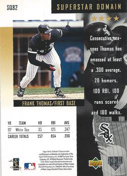 1998 Collector's Choice - StarQuest #SQ82 Frank Thomas Back