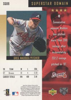 1998 Collector's Choice - StarQuest #SQ88 Greg Maddux Back
