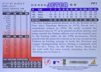 1998 Score - Showcase Series Artist's Proofs #PP7 Derek Jeter Back