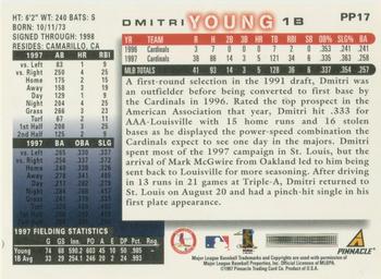 1998 Score - Showcase Series Artist's Proofs #PP17 Dmitri Young Back