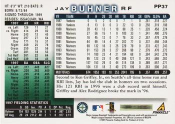 1998 Score - Showcase Series Artist's Proofs #PP37 Jay Buhner Back