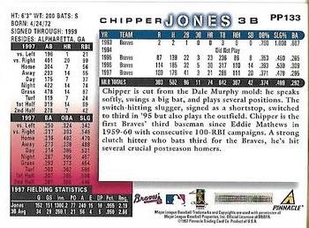 1998 Score - Showcase Series Artist's Proofs #PP133 Chipper Jones Back