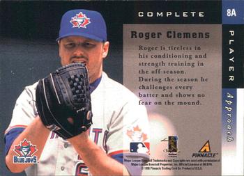 1998 Score Rookie & Traded - Complete Players #8A Roger Clemens Back